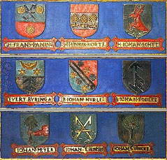 Bürgerliche Wappen aus dem Jahr 1598;in Verden / Aller, Niedersachsen