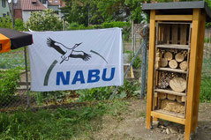 NABU-Meile am Radweg nach Dielheim, Wildbienenhotel, Foto: A. Treffer