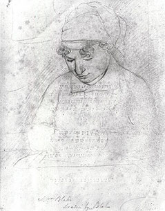 Drawing of Catherine by Blake
