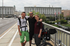 Start an der Nibelungenbrücke in Linz