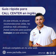 Guía rápida para call centers en inglés