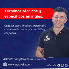Términos técnicos y específicos en inglés: