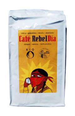 label for "fair trade coffee"