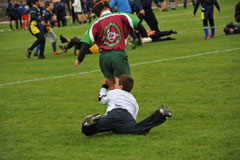 la violence est jouée dans le sport... photo F. Roth