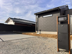 エルファード、新築外構、エクステリア、ガーデン、目隠しフェンス、プライベート、木更津市、君津市、施工例