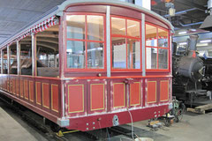 Reparatur alter Bahnwagen Vitznau