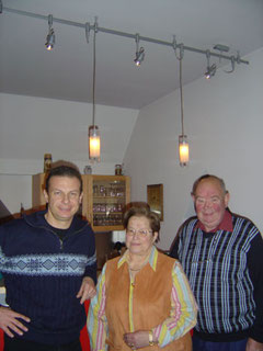von links: Peter, Gretchen und Manfred Herbst