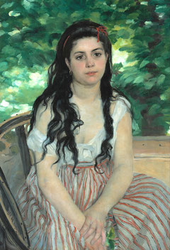 Auguste Renoir, The Gypsy Girl (Lise Tréhot), 1868, Berlin State Museums