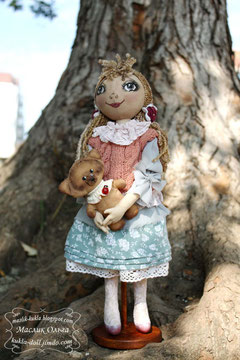 Тыквоголовая тестильная кукла. Купить куклу http://kukla-doll.jimdo.com/