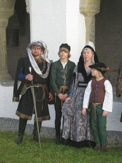 Familie von Rechberg: Elisabeth, Roland, Julian und Niklas