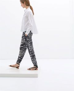 Zara tribal printed soft formal joggers