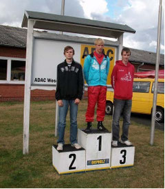 Die Gesamtsieger 2009 in der Klasse K5. Tobias Jalaß auf Platz 3