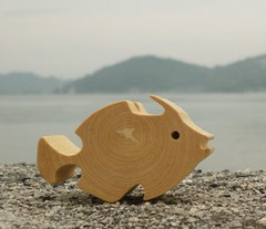 魚のはがきスタンド