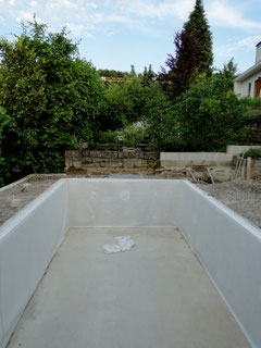 fertig verlegtes Vlies