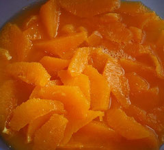 Orangenkompott (Beilage zum Mallorquinischen Mandelkuchen)