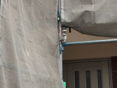 防犯対策センサーライト設置　クボタ建装