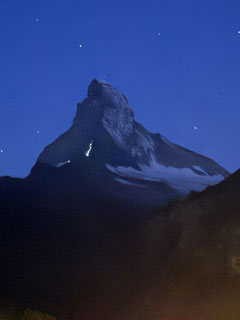 Die Aufnahme wurde tatsächlich an diesem Morgen vom Tal aus gemacht.