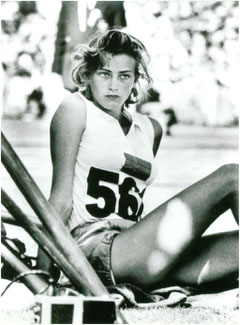 1956, JO Australia. Gunhild Larking. Campeona de salto de altura.
