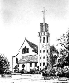 Plan zum Ausbau der Kirche 1940