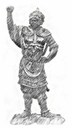 酉神将像(第一次流出、静嘉堂文庫美術館蔵)