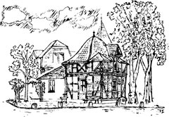 Zeichnung des Gertrudisbrunnens von Gerhard Pauli