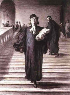 Omaggio a Daumnier. Olio. "Falso d'autore"-Particolare studio alla "stanza degli stivali".