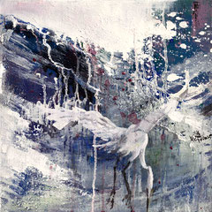 渔 FISHING 30X30CM 布面油画 OIL ON CANVAS 2025