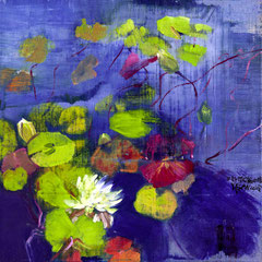 平静微澜止语 CALM RIPPLE 30X30CM 布面油画 OIL ON CANVAS 2025