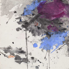 早春4 EARLY SPRING 4 30X30CM 纸本水墨与矿物色 INK & MINERAL COLOR ON PAPER 2026