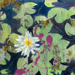 湖心 LAKE HEART 40X40CM 布面油画 OIL ON CANVAS 2024