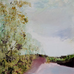 驶向远方 FAR AWAY  100X100CM  布面油画  OIL ON CANVAS 2011