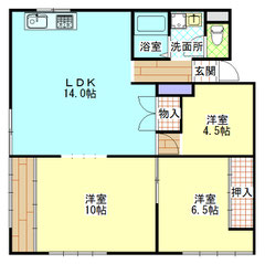 ドミセイル３ＤＫ　 間取り図