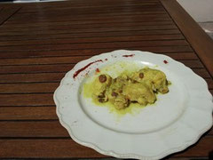 Poulet curry et coco