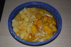 Tajine Poulet Miel et Mangue par Lalie