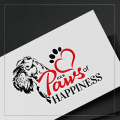 логотип розплідника різеншнауцерів, Four Paws of Happiness розплідник різеншнауцерів логотип, дизайн логотипу, Польща, Юлія Стріжкіна, мінімалістичні логотипи, красиві креативні логотипи, дизайн логотипів Київ Україна, графічний дизайнер, замовити