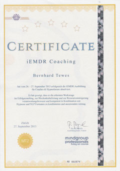Zertifikat iEMDR