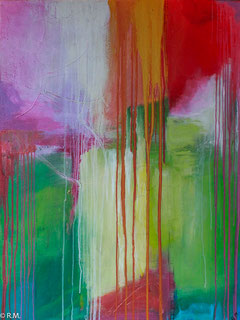 "Rain of colors", 90x120x4