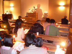 日本キリスト改革派八事教会　クリスマスキャンドル賛美礼拝