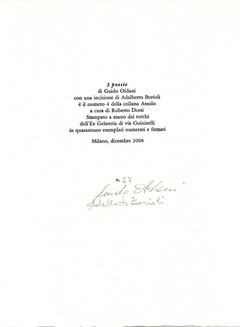 colophon numerato e firmato