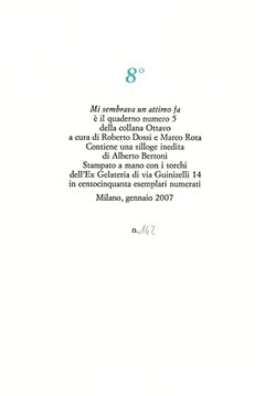 colophon stampato a due colori numerato