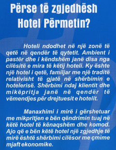 zgjidh hotel permetin