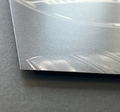 Foto schwebend auf Museumskarton 
