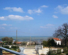 The panoramic view of the sea