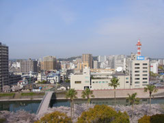 鹿児島市賃貸マンションから見た外風景