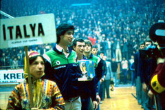 Premiazioni CUS TORINO European Champion 1980 - Ankara Turchia