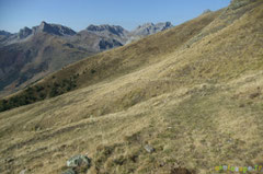 Le chemin bien marqué au-dessus de las Peñetas