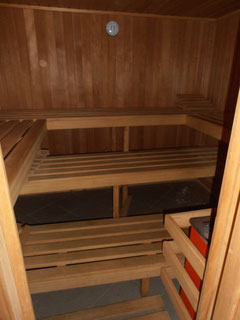Fünf-Personen-Sauna. Modern sauna for 5 people.