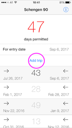 schengen 90 mobile app