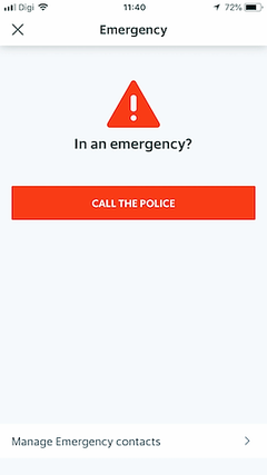 grab emergency call