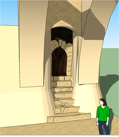 Poterne intra-muros en 3D